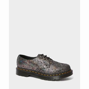 Dr Martens 1461 Metallic Kožené - Tmavo Siva Oxford Topanky Damske, D236SK